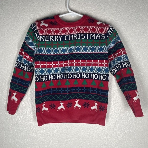 Ugly Christmas Sweater Other - George Ugly Christmas Knit Sweater Unisex Red Toddler 3T